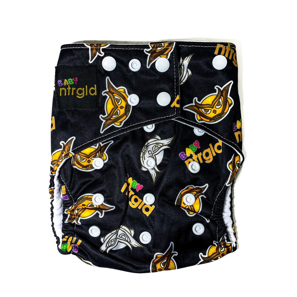 Cloth Baby Diaper w/ Removable Charcoal Bamboo Insert - Neter Gold - ALTRUISM - NTRGLD