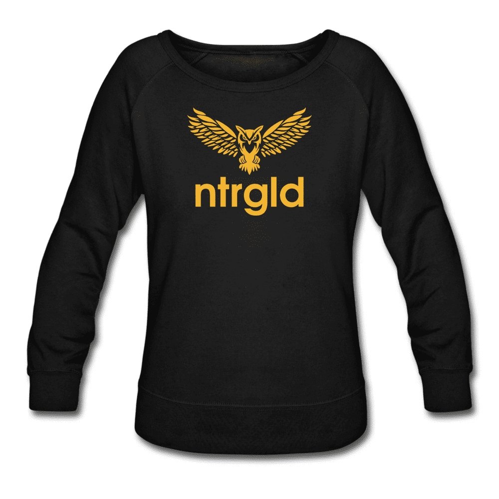 Women’s Crewneck Sweatshirt NEBU OWL - Women’s Crewneck Sweatshirt - Neter Gold - black / S - NTRGLD