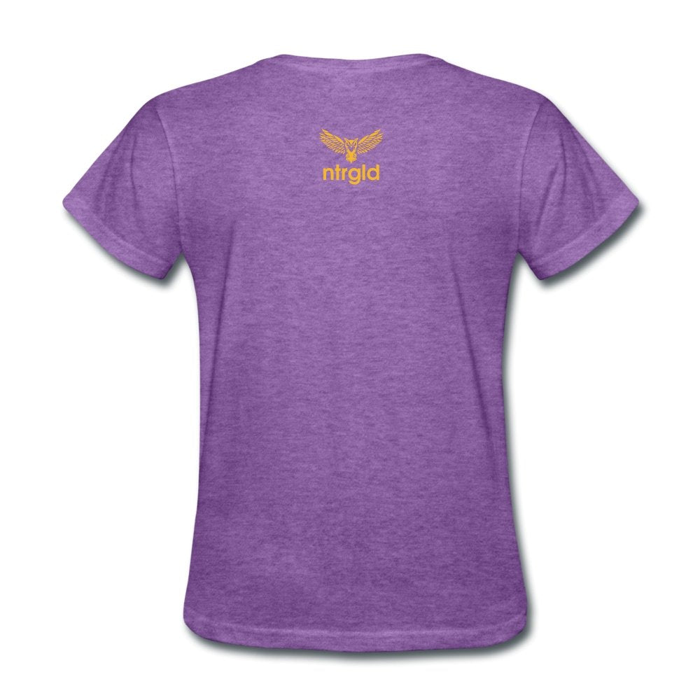 Women's T-Shirt You Smell Like Outside - Women's T-Shirt - Neter Gold - purple heather / S - NTRGLD