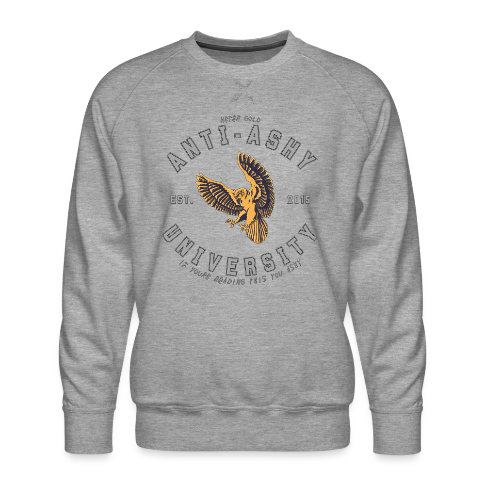 ANTI-ASHY UNIVERSITY (Gray) - Men’s Crewneck - heather grey