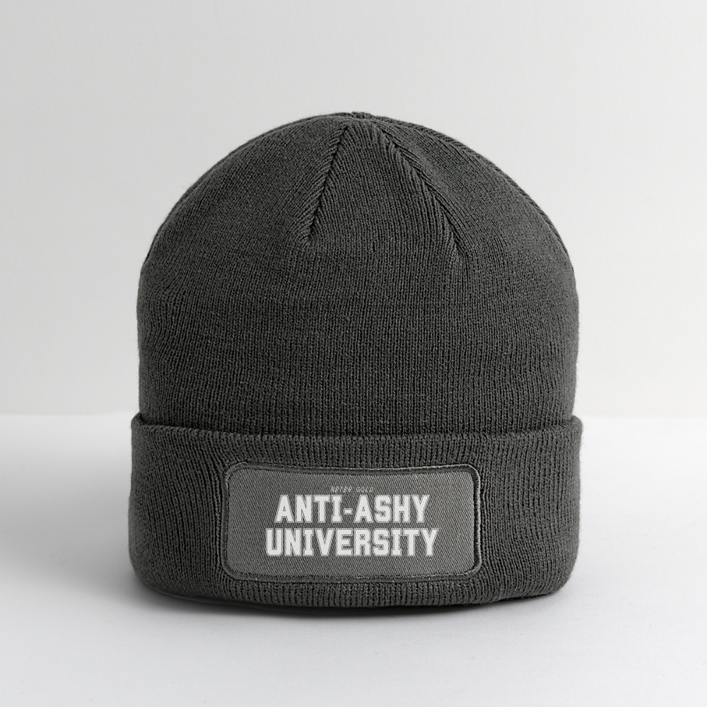 Anti-Ashy University - Patch Beanie - charcoal grey