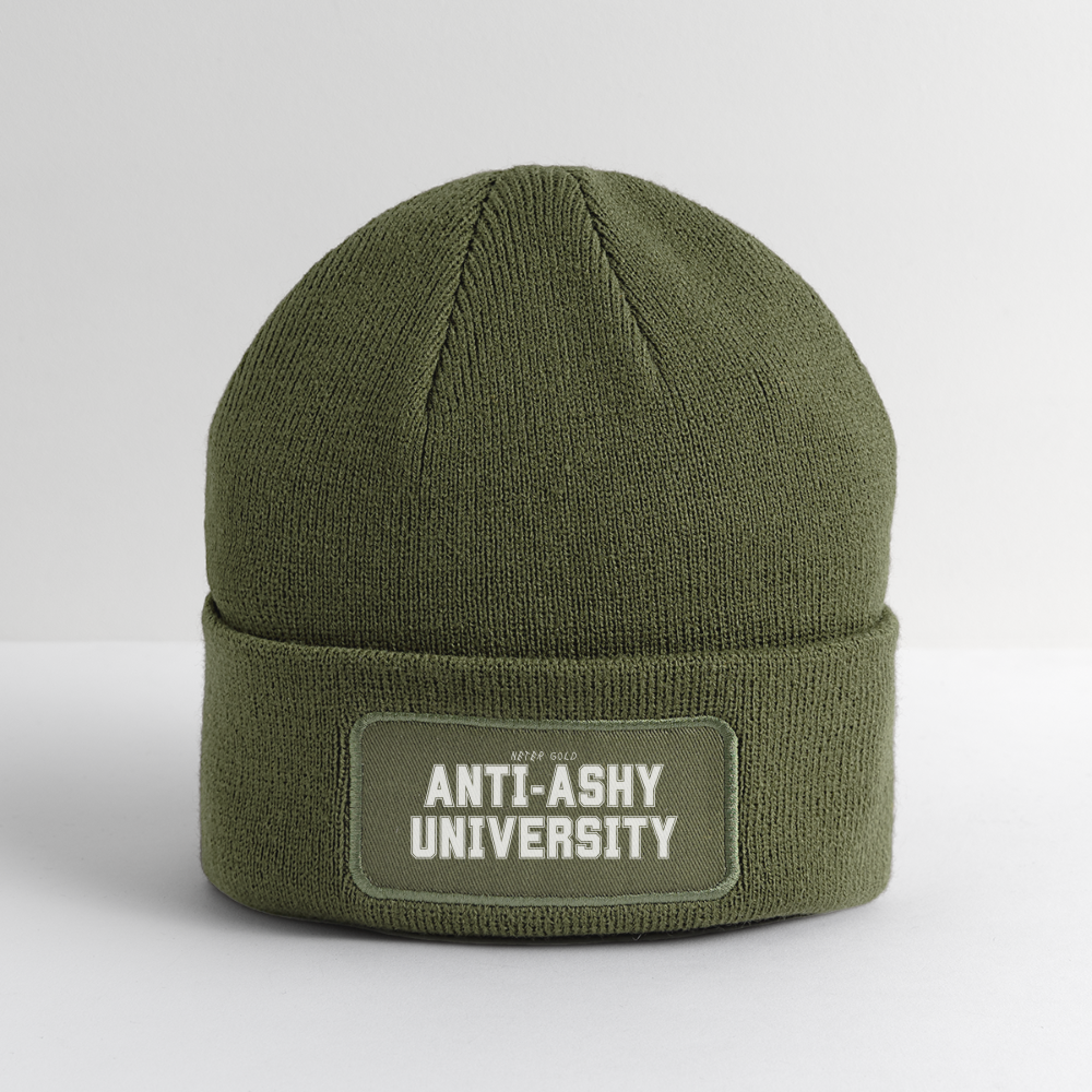 Anti-Ashy University - Patch Beanie - olive