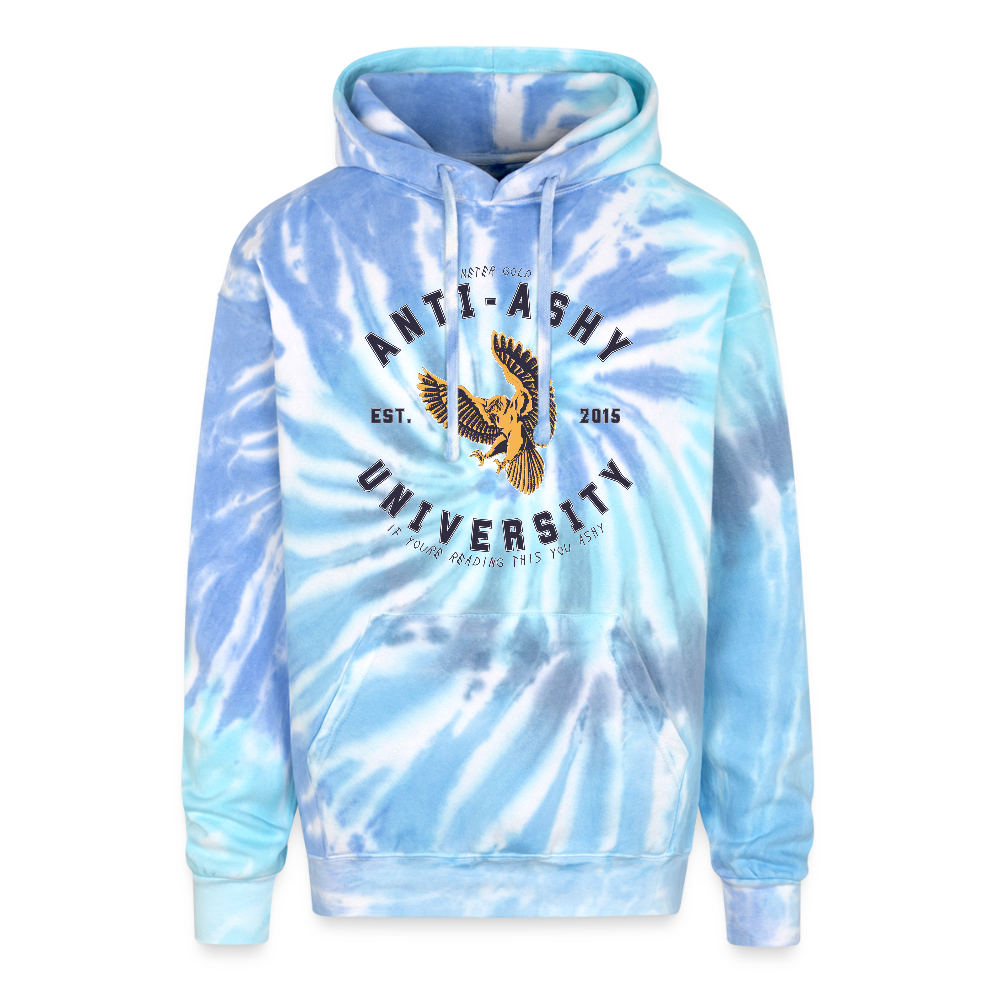 Anti-Ashy University x IYRTYA Tie Dye Hoodie - blue lagoon