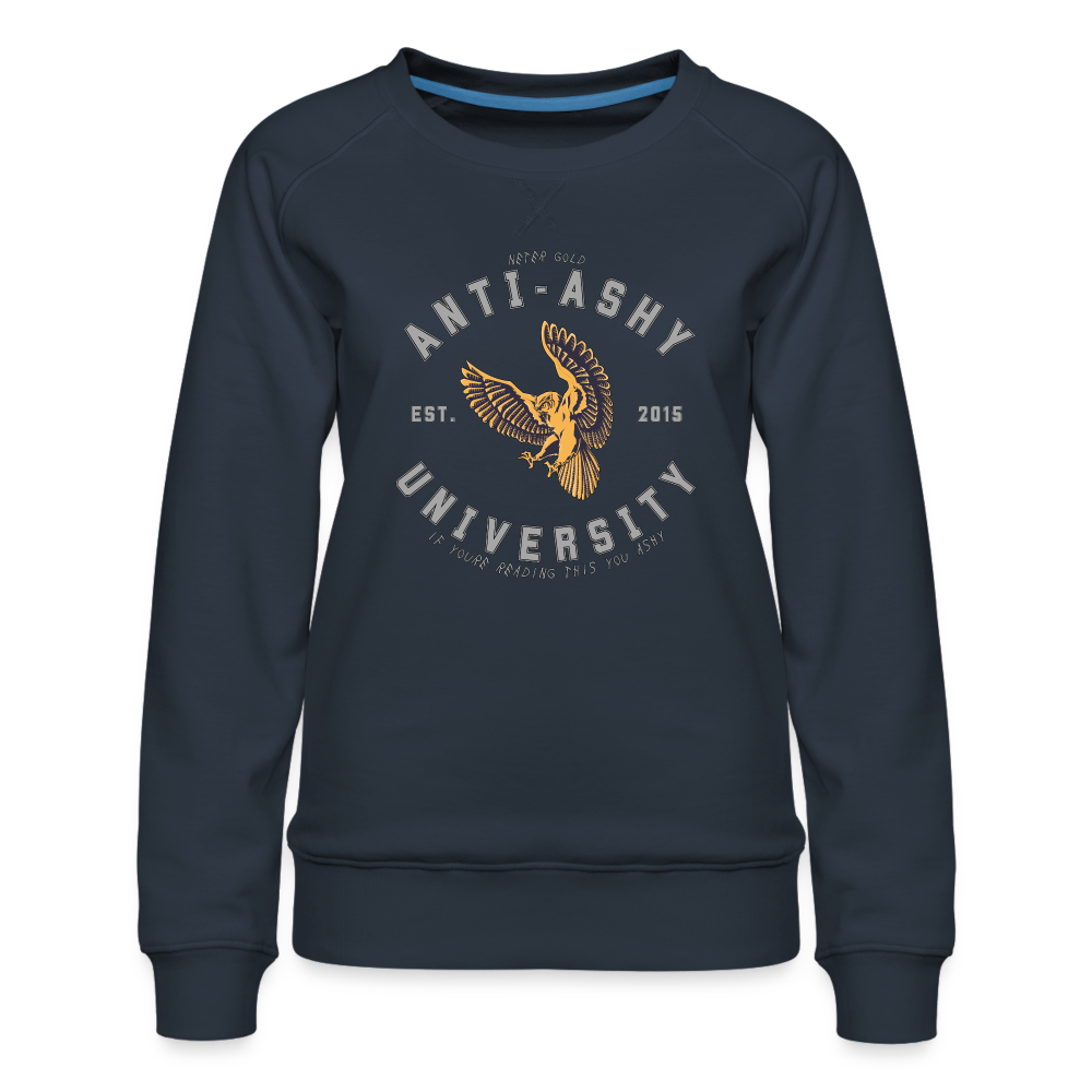 ANTI-ASHY UNIVERSITY - Women’s Crewneck - navy