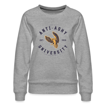 ANTI-ASHY UNIVERSITY (Blue) - Women’s Crewneck - heather grey