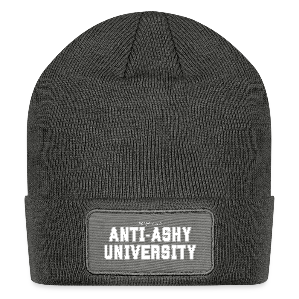 Anti-Ashy University - Patch Beanie - charcoal grey