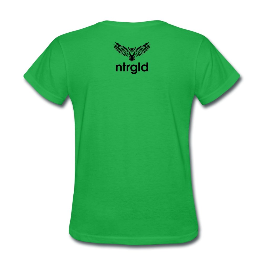 Women's T-Shirt Ashy Definition (black) - Women's T-Shirt - Neter Gold - bright green / S - NTRGLD