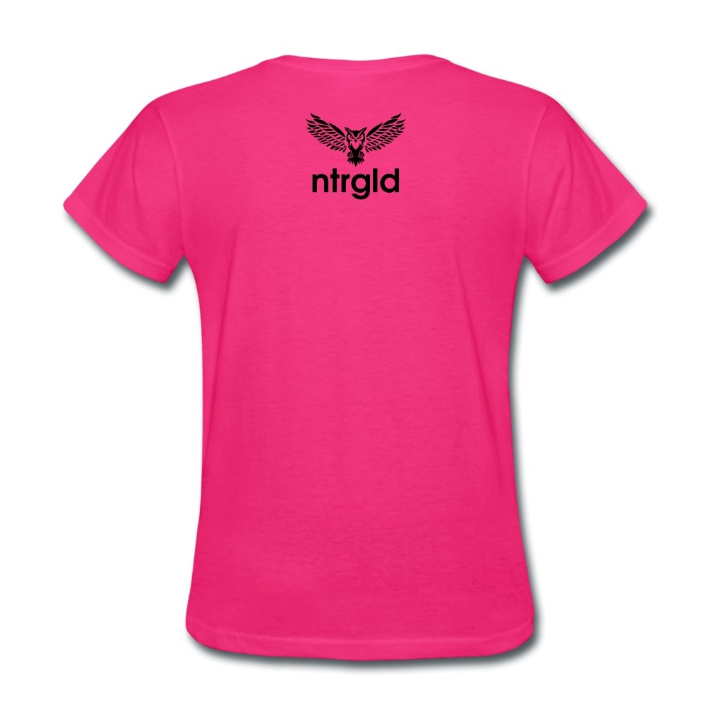 Women's T-Shirt Ashy Definition (black) - Women's T-Shirt - Neter Gold - fuchsia / S - NTRGLD