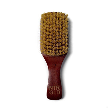 DEFECT!! - No-Kill Handled Hair Brush - Halal | Kosher | Vegan - Neter Gold - NTRGLD