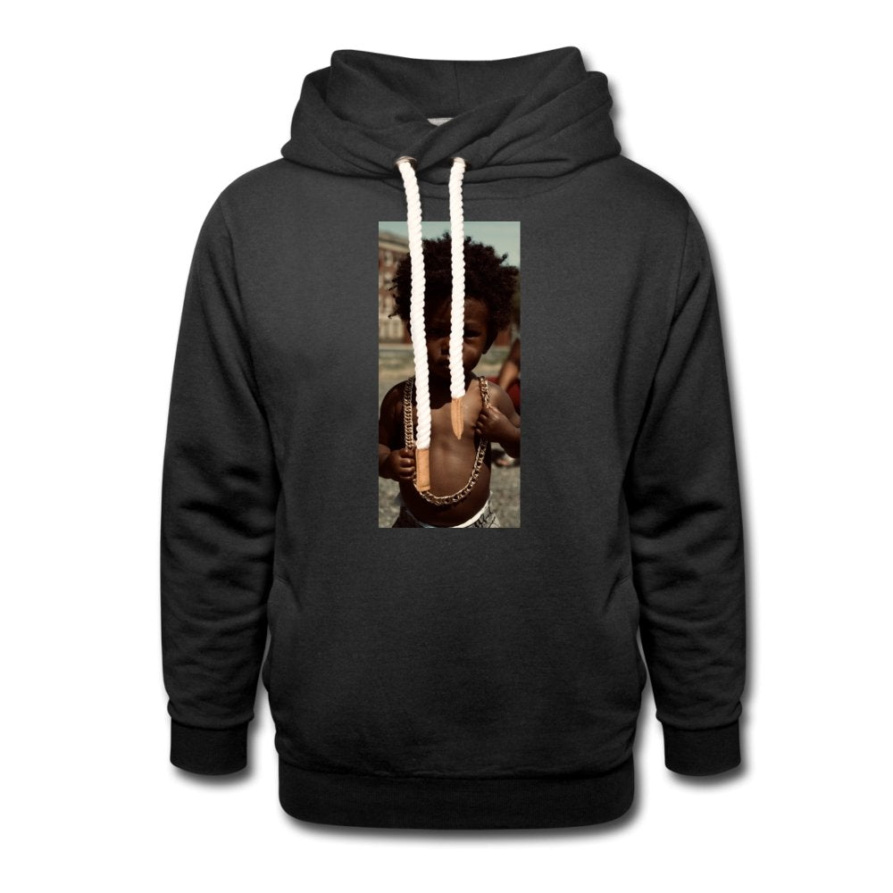 Unisex Shawl Collar Hoodie Lord Of The Drip - Shawl Collar Hoodie - Neter Gold - black / XS - NTRGLD