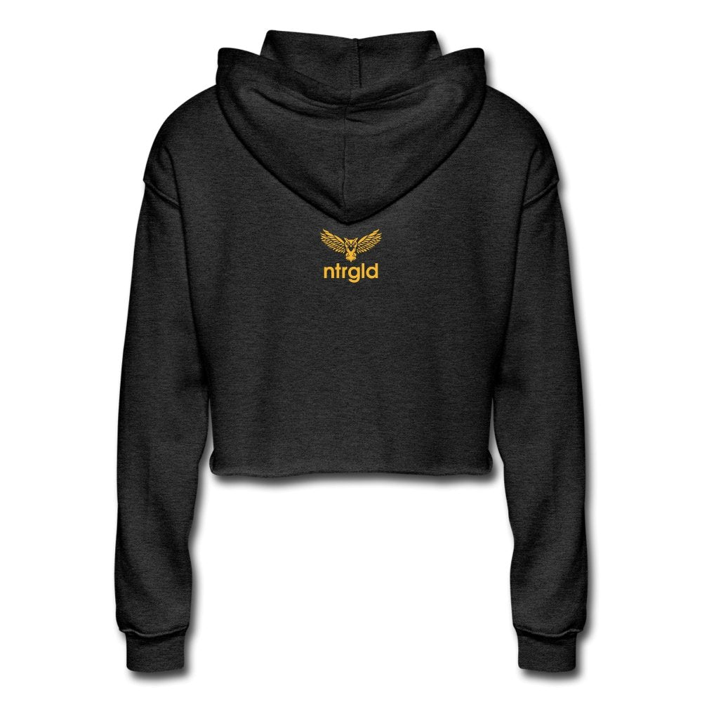 Women's Cropped Hoodie Lord Of The Drip - Women's Cropped Hoodie - Neter Gold - deep heather / S - NTRGLD