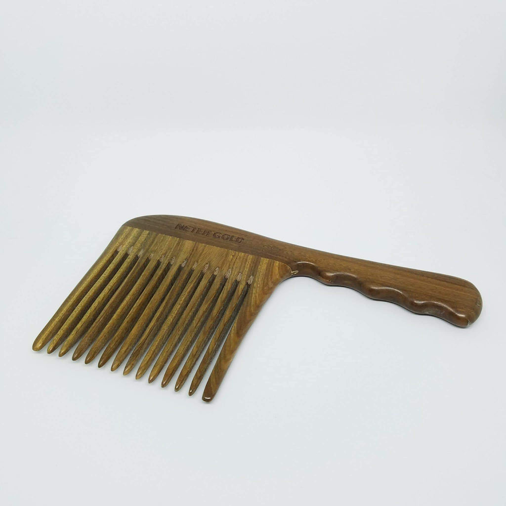 DEFECT!! - Epic Jumbo Wooden Comb || Oil Infused Wooden Comb - Neter Gold - NTRGLD